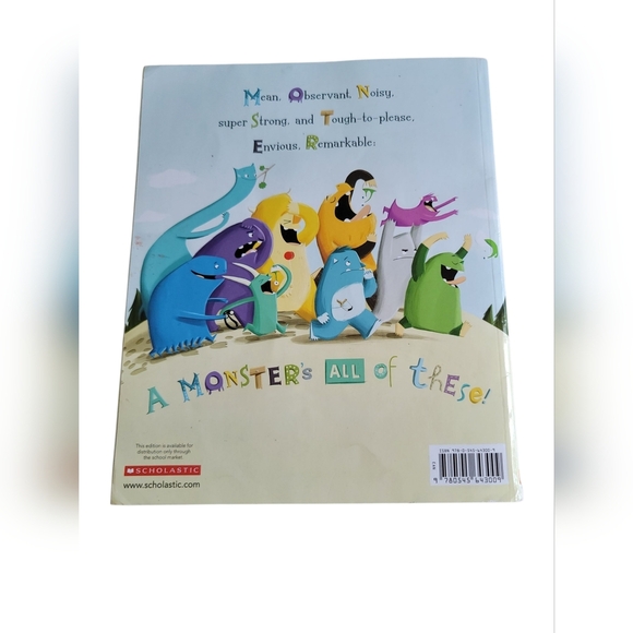 Scholastic's The Monster Who Lost His Mean - Colorful Cover - Picture 3 of 4